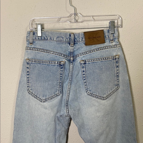 Vintage Calvin Klein Jeans USA Button Fly Easy Fit Sandblast Denim Size 7 - Picture 14 of 16